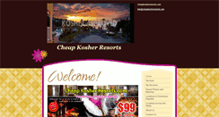 Desktop Screenshot of cheapkosherresorts.com